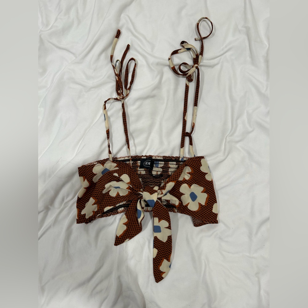 Cider floral Bando tight top
